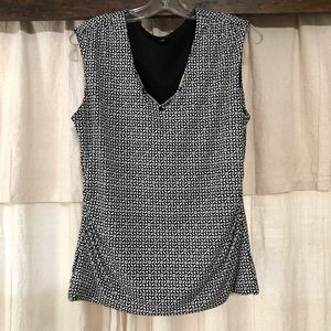 WHBM Geo Pattern Sleeveless Top size Medium